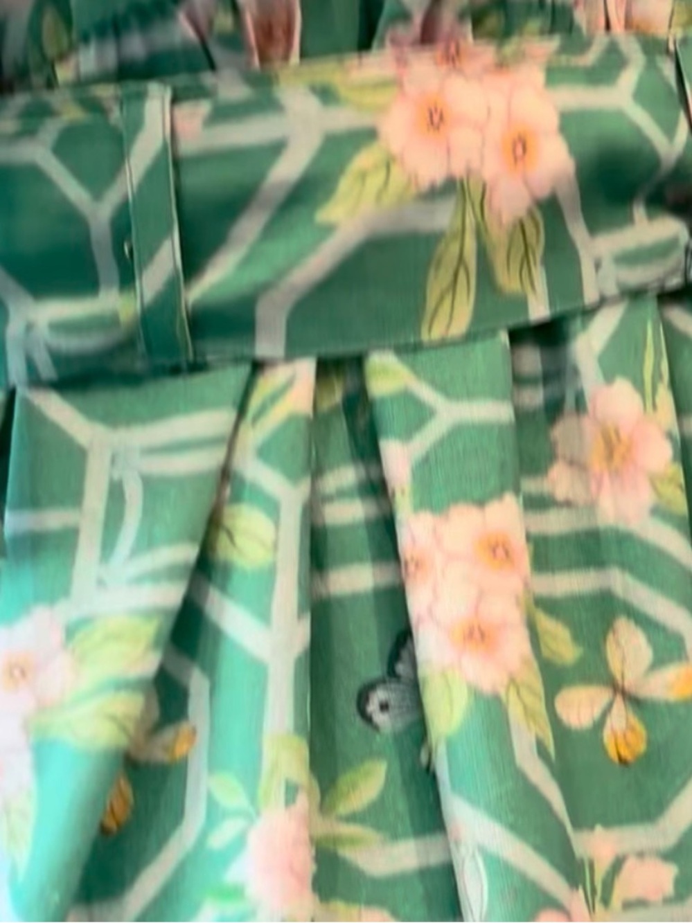 Marigold by Victoria Dunn Darcy DRESS in BUTTERFLY REVERIE. LargeNWT Rattan belt - Picture 14 of 15